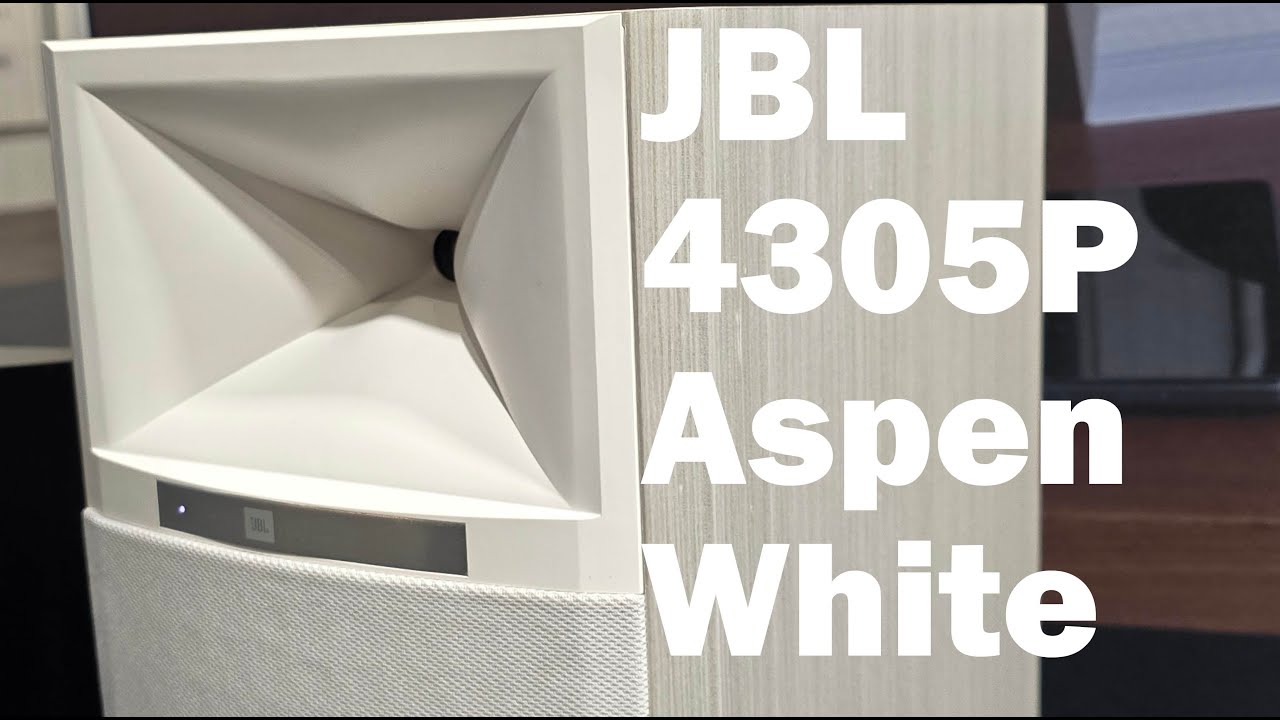 The WHITE JBL 4305P Powered Studio Monitors In New White Aspen Finish the-white-jbl-4305p-powered-studio-monitors-in-new-white-aspen-finish
