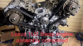 2001 Lexus IS 300 1UZ swap: engine assembly completed