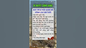 Bí Quyết Giữ Gìn Sức Khỏe Toàn Diện #ChămSócSứcKhỏe #BảoVệSứcKhỏe #SốngKhỏeMỗiNgày
