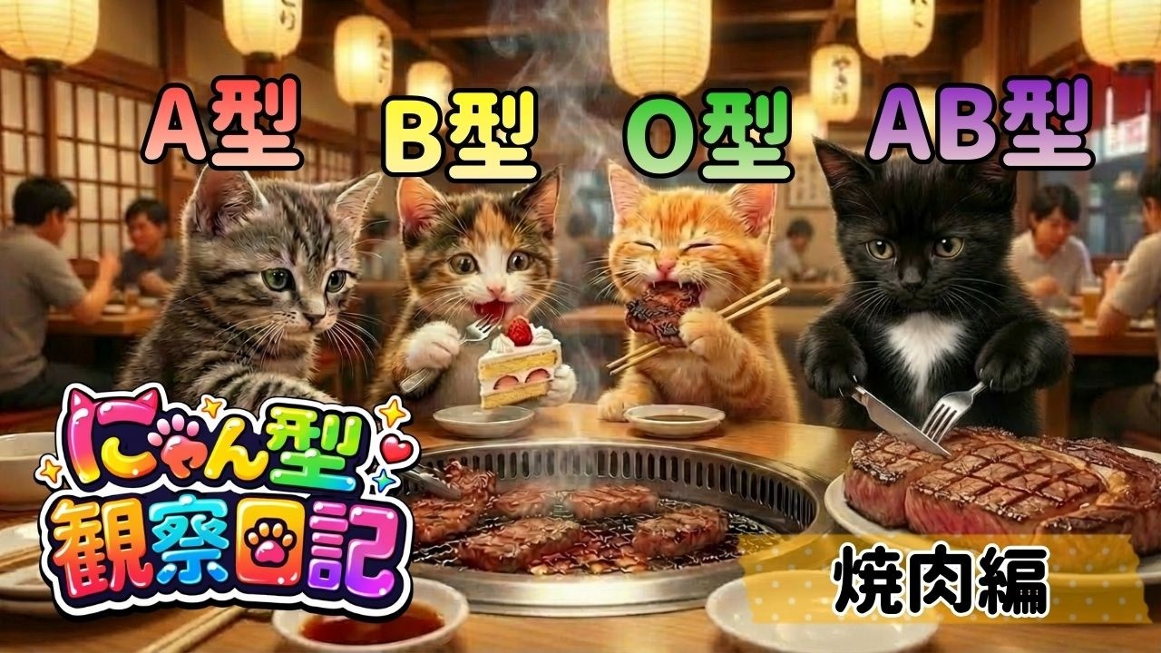 【にゃん型観察日記】焼肉へ行こう！編