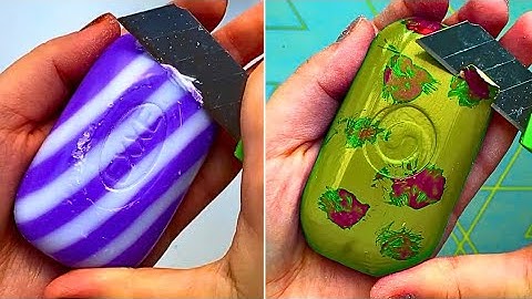 MOST SATISFYING SOAP CUTTING 🐈✨ Compilation Set | Most Satisfying ASMR Video 💝😍 #asmr #soap #relax