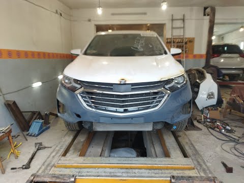Chevrolet Equinox LT . Кузовной ремонт - тяп ляп и готово . Лепим как умеем )))