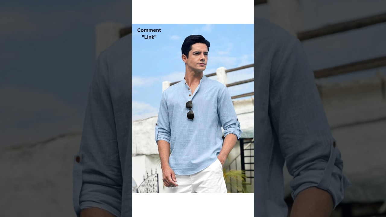 Stylish Men's Cotton Blend Short Kurta | Casual & Festive Wear