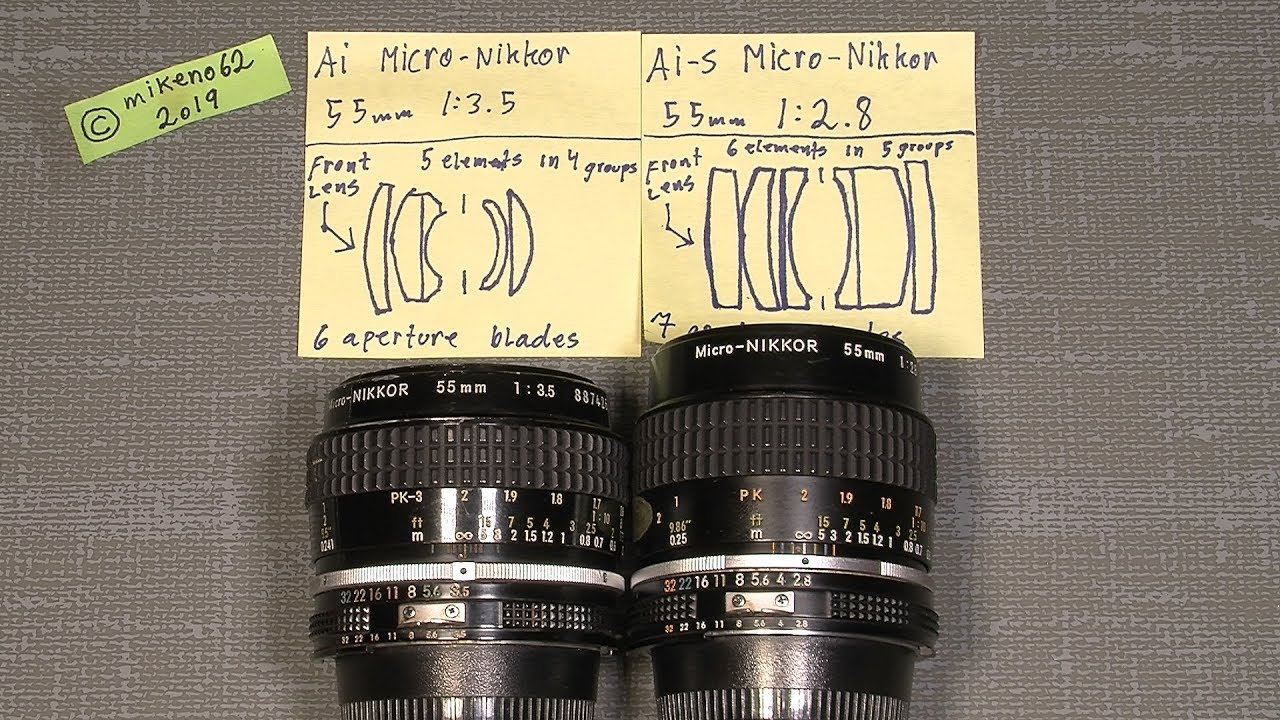 the Auto Micro Nikkor 55mm f3.5 Nikon f-mount lens - YouTube