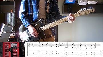 Muse - Map of the Problematique guitar cover with tabs and Whammy controller
