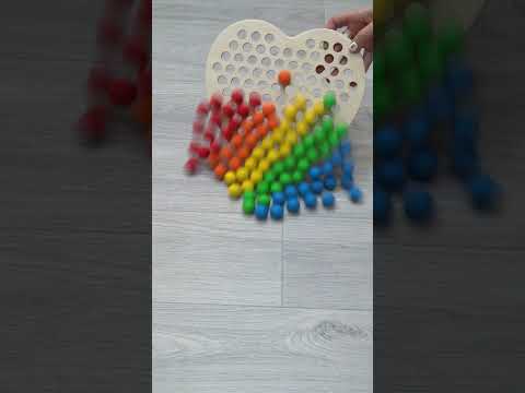 Oddly Satisfying Colored Wooden Balls