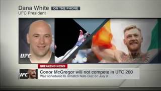 Dana White: We pulled Conor McGregor for UFC 200. Will he retire  I don't know