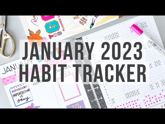Habit Tracker Sticker, Habit Tracker Bullet Journal By Old