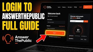 How to login to AnswerThePublic for question-based keyword research - Full Guide
