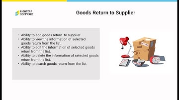 Goods returned to Supplier(ELERP): Create and Manage Goods returned to supplier for Electrical store