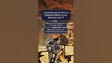 Is somebody gonna match my FREAKING ENERGY for the Wilds beta test?! 👇🏼