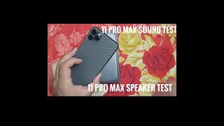 iPhone 11 Pro Max Speaker Test Sound Test Volume Test Audio Test Full HD 1080p