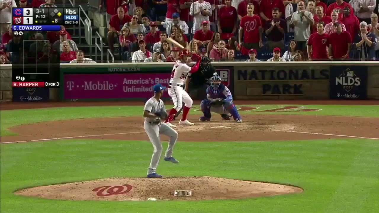Bryce Harper Game-Tying 2-Run Homerun vs Cubs | Nationals vs Cubs Game 2 NLDS