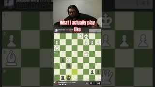 Wait for it 😂😂, How I think I play like vs Reality #chesslife #chesshumor #chess #hikaru #chessgame