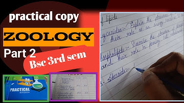 BSC zoology honours( MJC 4) practical note book part 2 