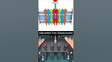 Adjustable Cam Displacement Mechanism #tecnology #engineering #mechanical #design #cad #mechanism