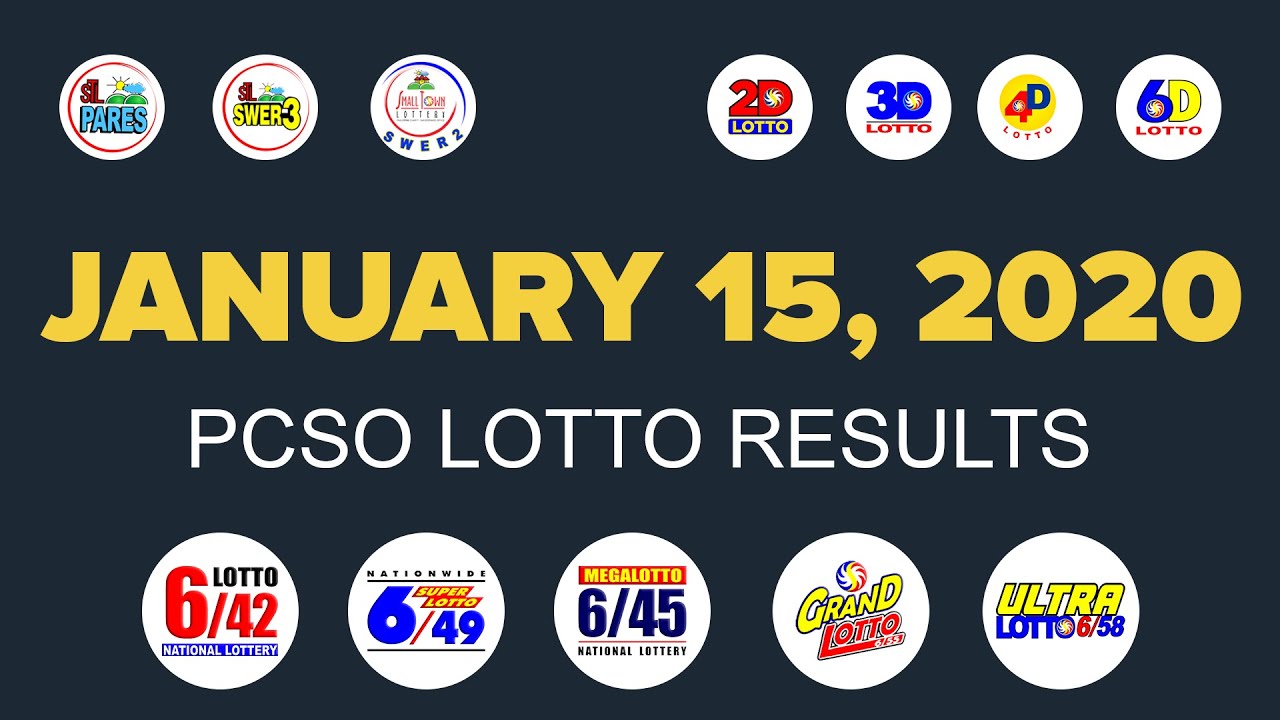 January 15, 2020 Lotto Results - YouTube