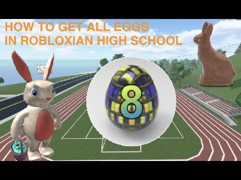 How To Get All Eggs In Robloxian High School Youtube - egg hunt robloxian high school roblox 2019