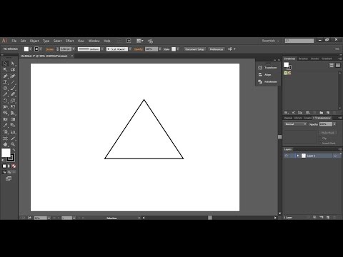 فيديو: كيفية رسم مثلث في Adobe Illustrator