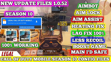 🔥CALL OF DUTY MOBILE AIMBOT HIGH DAMAGE CONFIG FILES SEASON 10 || CALL OF DUTY MOBILE CONFIG FILES💥