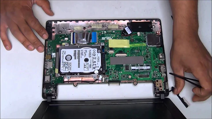 Asus X101CH R11CX disassembly guide, how to replace hard disk motherboad netbook