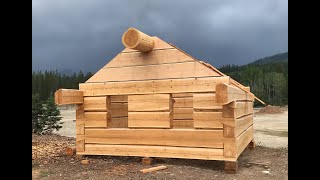 How to build a dovetail log cabin. #cabinbuild #dovetail #logcabin #buildacabin #howtobuildalogcabin