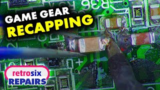 Game Gear Recapping Capacitor Kit Install - RetroSix