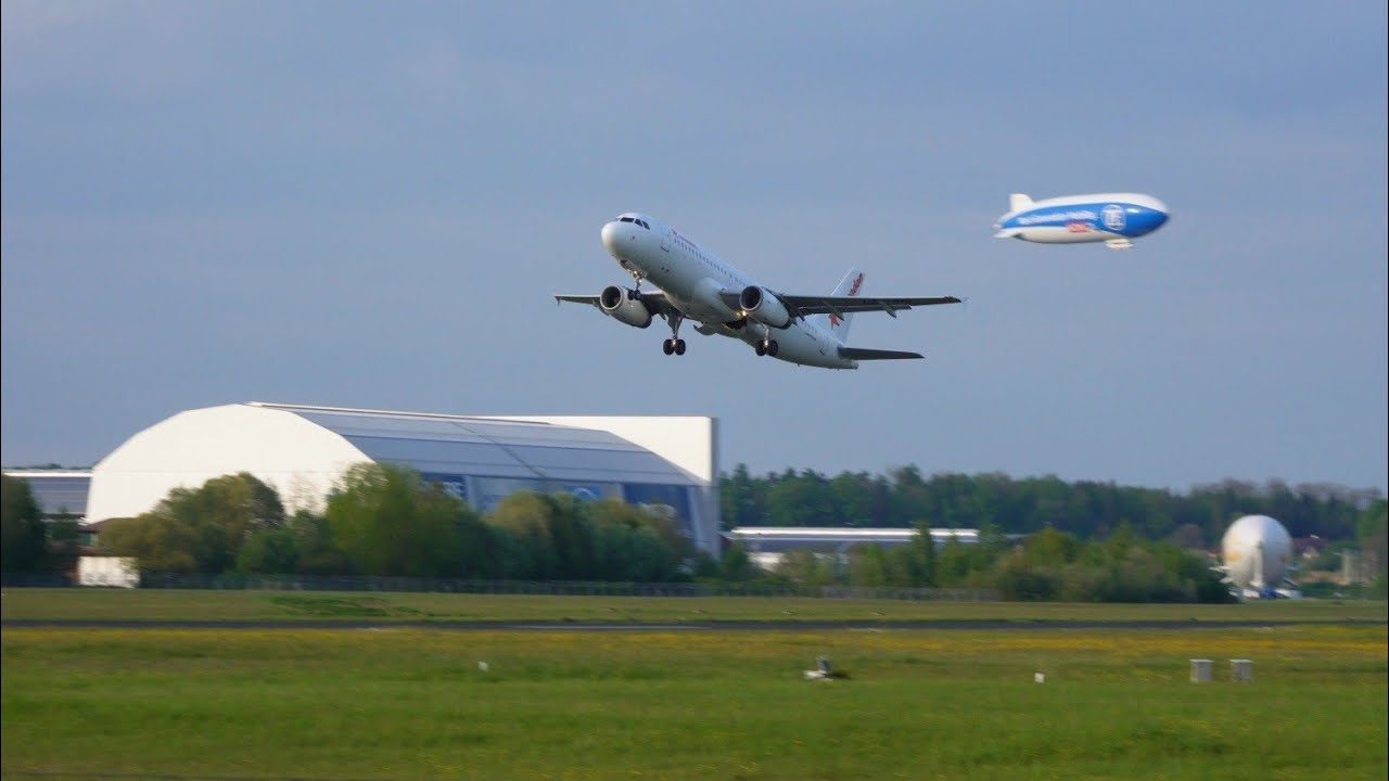 4K Planespotting Friedrichshafen Bodensee Airport | Corendon A320 & Avanti Air Dash 8-400
