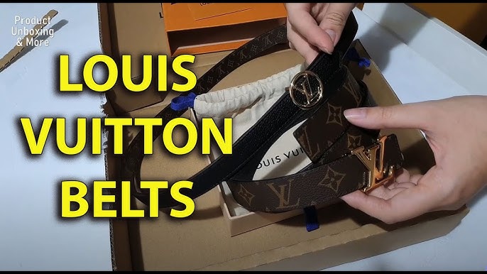 LOUIS VUITTON MONOGRAM ECLIPSE REVERSIBLE 40MM BELT UNBOXING