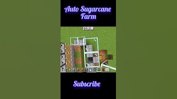 Auto Sugarcane Farm 😱😲 #minecraft #shorts #minecraftshorts