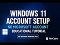 Bypass Microsoft Account in Windows 11 | Educational Purpose Only | NexCyber Tutorial