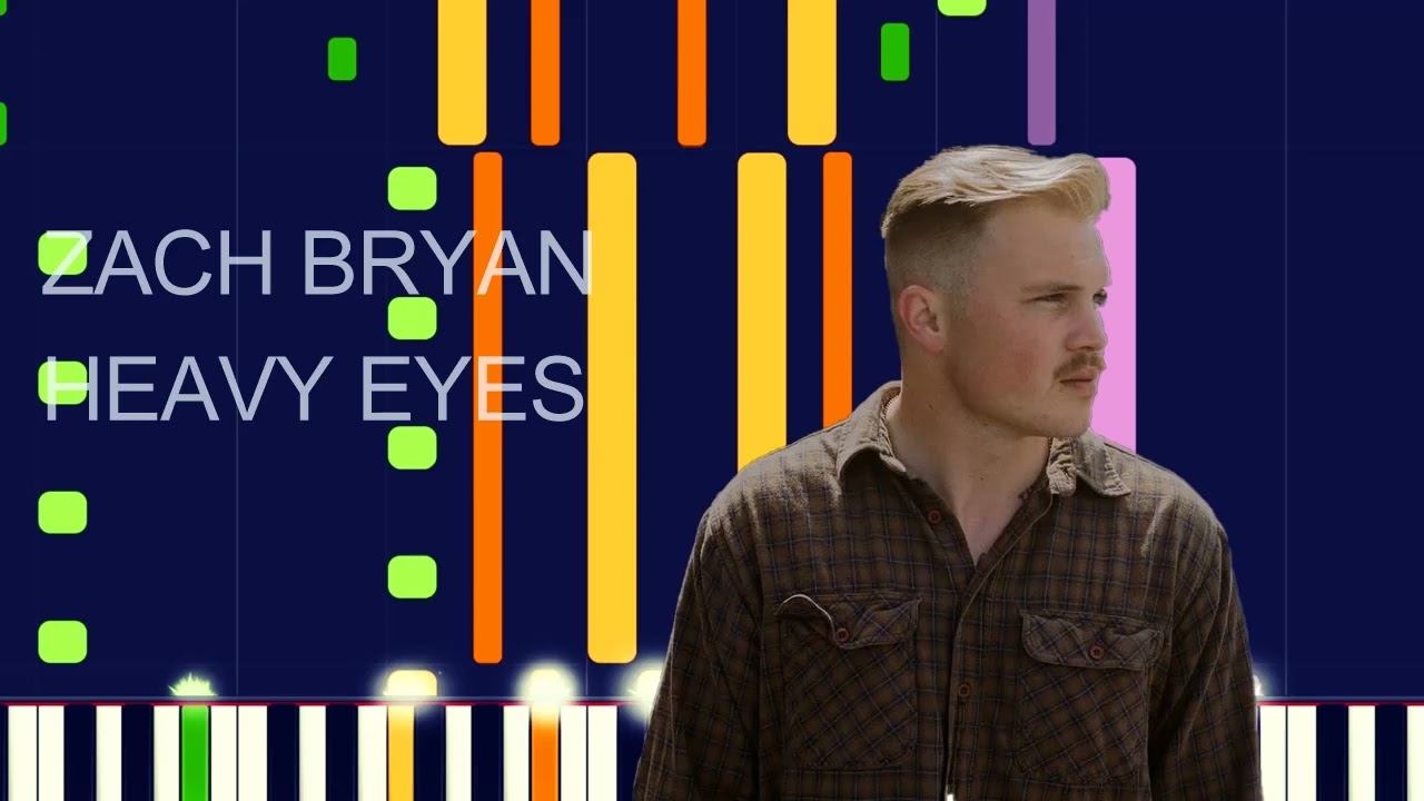 Zach Bryan HEAVY EYES (PRO MIDI FILE REMAKE) "in the style of