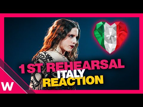 🇮🇹 Italy First Rehearsal (REACTION) Angelina Mango \