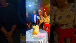 The Queen's cake-cutting moment at her congragulatory party. #misstourismbuganda2025