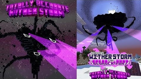 Minecraft Totally Accurate Wither Storm V3 Java vs Bedrock