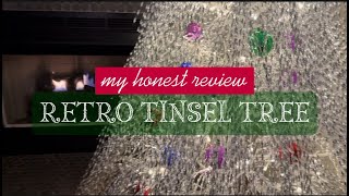 Holiday Glow Upgrade! LED Retro Tinsel Tree Review from QULUXAO