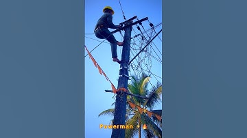 “Patience Turns ♻️Waiting Into Growth✅.” #hescom #powerman #lineman #ytshorts #viralshort #hardwork