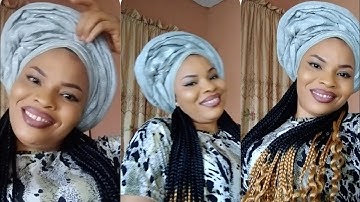 Simple and easy gele head wrap tutorial for beginners #viral #shortsvideo #geletutorial #trending