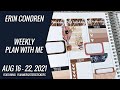 Plan With Me || August 16-22 || Erin Condren Vertical || Ft. Plannersisterstickers