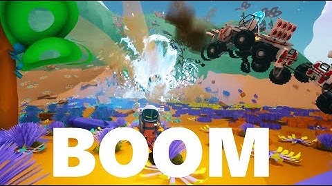 Astroneer - Messing around with thrusters and dynamite