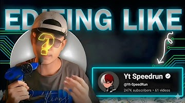 Yt Speedrun Editing tutorial full breakdown   