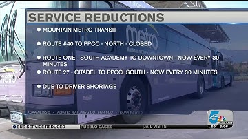 Mountain Metro reducing service due to driver shortage
