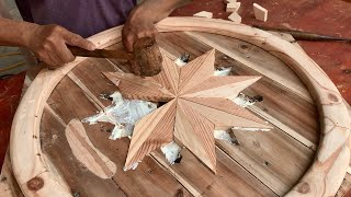 Admirably Creative Woodworking Ideas // DIY Large Wall Clocks // A Masterpiece From Recycled Wood