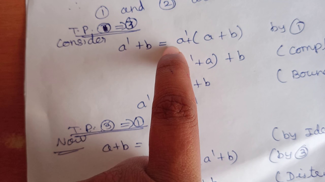 Boolean algebra solved problem 2 - YouTube