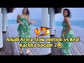 Anjali Arora kaccha  badam 2.0 slow motion vs Real Anjali Arora Dance viral video