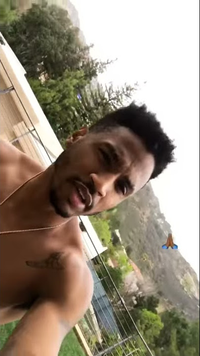 Shirtless Trey songz's Insta story on March 13 2018