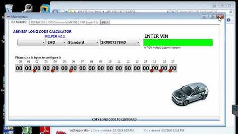 VW ABS ESP calculadora