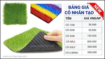 Bảng giá thảm cỏ nhân tạo các loại mới nhất | Cỏ Nhân Tạo SG