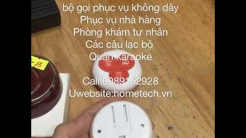 Bộ gọi phục vụ không dây giá rẻ cho nhà hàng của nhà thông minh Hometech