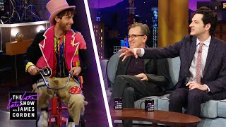 Thomas Middleditch On a Tricycle Interrupts Ben Schwartz